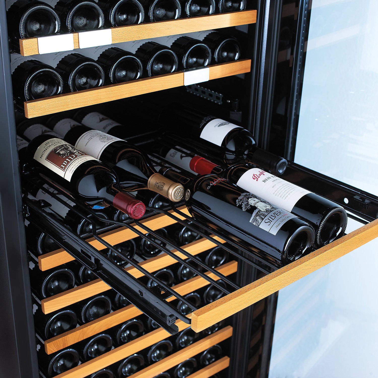 Highly professional Double Door Wine 340 bottles, Luxury Line